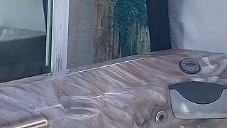 Artemisia Love Playing with Her Horny Pussy in the Outdoor Jacuzzi