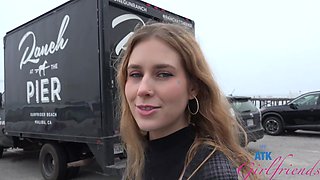 Beautiful hair and great pussy shot in pov video