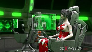 Galaxy girls video with pin-up model from 3DXPassion