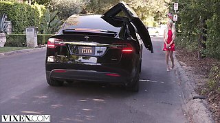 Vixen featuring Johnny Sins and Elsa Jean's hairy pussy scene