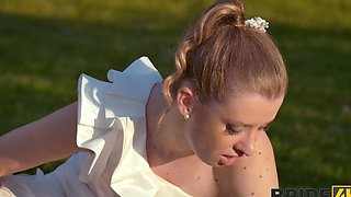 Dirty bride Andrea wants to be fucked by other dudes during wedding