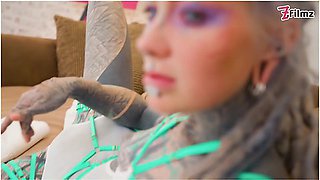 Hard Anal Fuck For Tattoo Girl - Big Cook Destroys Her Asshole - Atm Hardcore Assfuck With Creampie