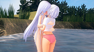 Two Beautiful Girls Playing in a Lake Invite Me to Fuck - Lust Lost Kingdom 2