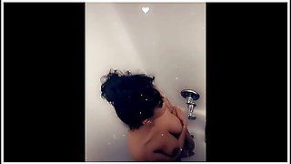Shower At The Hotel Solo Female Latina Real