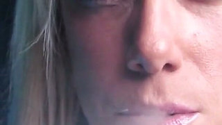 Blonde MILF Stacey Statham Smokes Sexily While Getting Fucked Doggy Style
