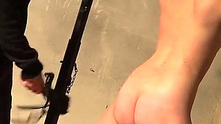 Alice Bound Spread Ballgagged Whipped Vibed