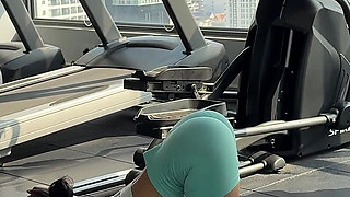 Yoga in Tight Shorts and Top 4K