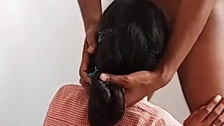 The Cute Sexy School Girl Blowjob and Hardcore Doggy Style Sex with Big Cock