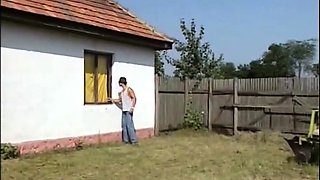 Classic German porn movie with amazing outdoor anal
