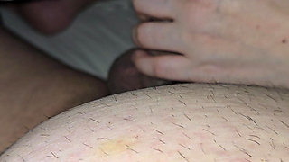 Step Mom Can't Lie Alone on Vacation and Comes to Step Son Bed anf handjob his dick