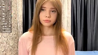 Cute and shy camgirl caroline