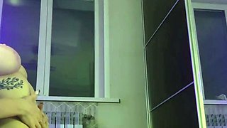 Blonde Tattooed Babe Orgasms Passionately on Webcam