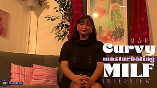 Curvy Big Breasted Pierced Milf Ela Shows All During Our Naughty Interview With Us
