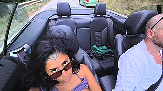 Hardcore Fuck I Almost Fell Over the Cliff - Rough Doggy Style Sex and Intense Blowjob Outdoor in POV