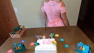 Sweet Teen Celebrates Her 18th Birthday with Her Stepfather