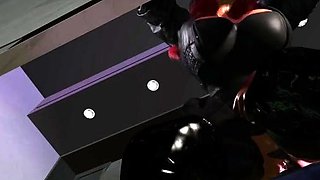 Two 3d cartoon cuties are ready for their bath