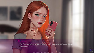 Horny Wife Masturbating on Video Call withherlover - 3D Hentai Animated Porn - Mila Ai