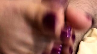 Black Amateur Explore Hot Foot Fetish