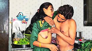 Desi Indian Girl Kavend91 Gets Hot in Kitchen - Audio Sex & Blowjob