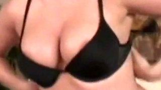 Discreetly Fingering Tiffany Taylor From Behind While She Is Busy Showering Him with a Blowjob.