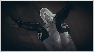 Lady Death Gets Eaten By A Zombie