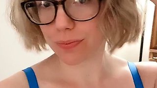 USA sexiest blonde pregnant big boobs beauty webcam show