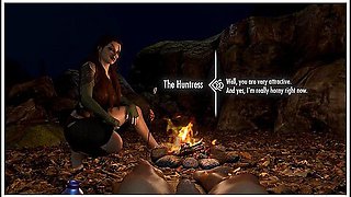 Wild Sex Under The Full Moon With A Werewolf Girl - Skyrim Porn Parody