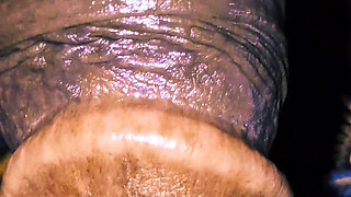 Indian wife sucking husband dick. Blowjob.