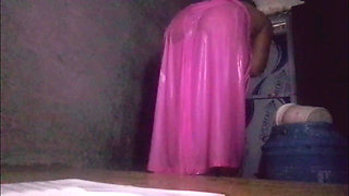 Desi Bhabhi Takes a Bath in the Bathroom with Water in the Hot Video the Beautiful Village Girl's Wet Body and Private Part Sho