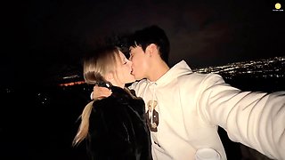 Amateur Couples Surprise Car Blowjob and Backseat Fuck