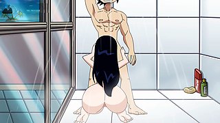 Deep throat, tittyfuck, anime porn