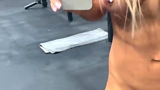 Athletic Monika Fox Masturbates & Squirts During Fitness