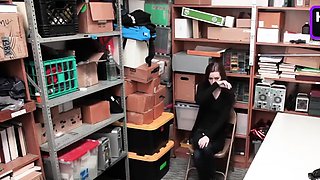 Busty teen woman gets undressed and searched by guards with