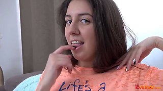 18 Videoz - Katty West - Cutie with piercing fucked raw