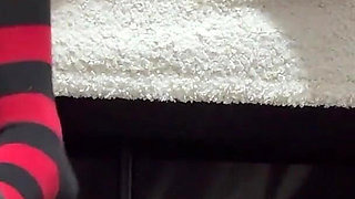 Giantess Stepsister Humiliates Tiny Toy Car, Steps on It and Masturbates While Stomping on It, Then Plays with It