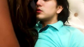 Stepsis and GF share bed, missionary and doggy style, hot