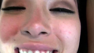Amateur brunette cougar MILF jerking a giant dick