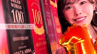 Blowbang session with bukkake finish for dirty cum whore