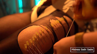 Needle Bondage and CBT