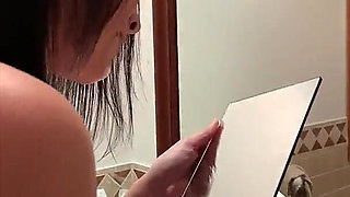 Mature Brunette MILF Takes Anal Creampie with Plug