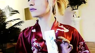 Curly Blonde Teen Records Solo Dildo Masturbation More at