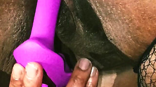 Double Toy Play Ass Pussy & Feet (dildo & Vibrator POV)