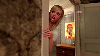 The stud indeed dreamed a futa Cougar to pulverize him in the culo - Toon hermaphroditism pegging