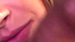 Evelin Selfie Style Sucks BF Uncut Cock