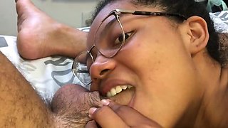 Stepdaughter Swallows My Pee and Spit Cock