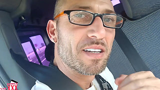 She Gets Horny on a Van Ride to the Airport with Two BBC