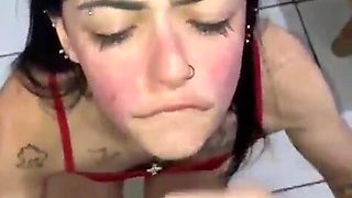 I gave Carmona a facefuck until he crammed my jaws with jizz.