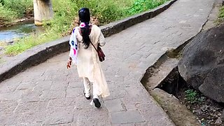 Desi Bhabhi Permi Pooja Blowjob Outdoor in Forest - Hindi XXX Movie