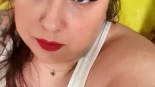 Amateur striptease and Solo masturbation