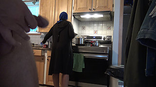My Best Freinds Wife Almost Caught Me Masturbating !!!